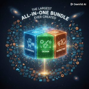The Ultimate Mega Bundle for E-commerce, Graphic Design, Video Editing, and Digital Marketing
