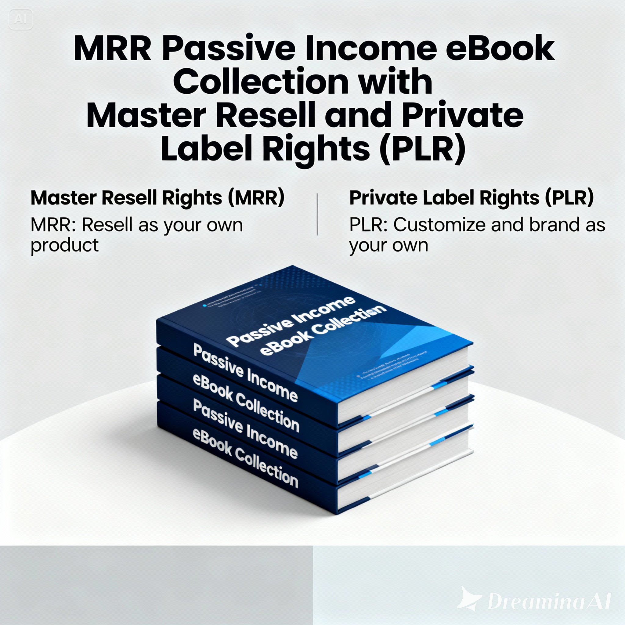 MRR Passive Income eBook Collection with Master Resell and Private Label Rights (PLR)