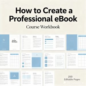250-Page Canva eBook & Course Workbook Template – Create Stunning eBooks and Digital Products with Ease