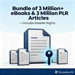 Bundle of 3 Million+ eBooks & 3 Million PLR Articles – Includes Reseller Rights