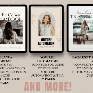 22 Faceless Digital Marketing Products with DFY and Master Resell Rights.