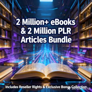 2 Million+ eBooks & 2 Million PLR Articles Bundle — Includes Reseller Rights & Exclusive Bonus Collection